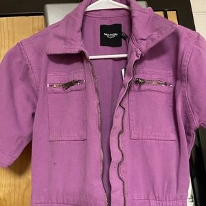 Denim romper from nasty gal